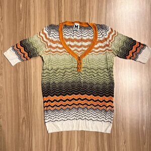 CUTE Missoni designer knit short-sleeve women’s shirt size XS